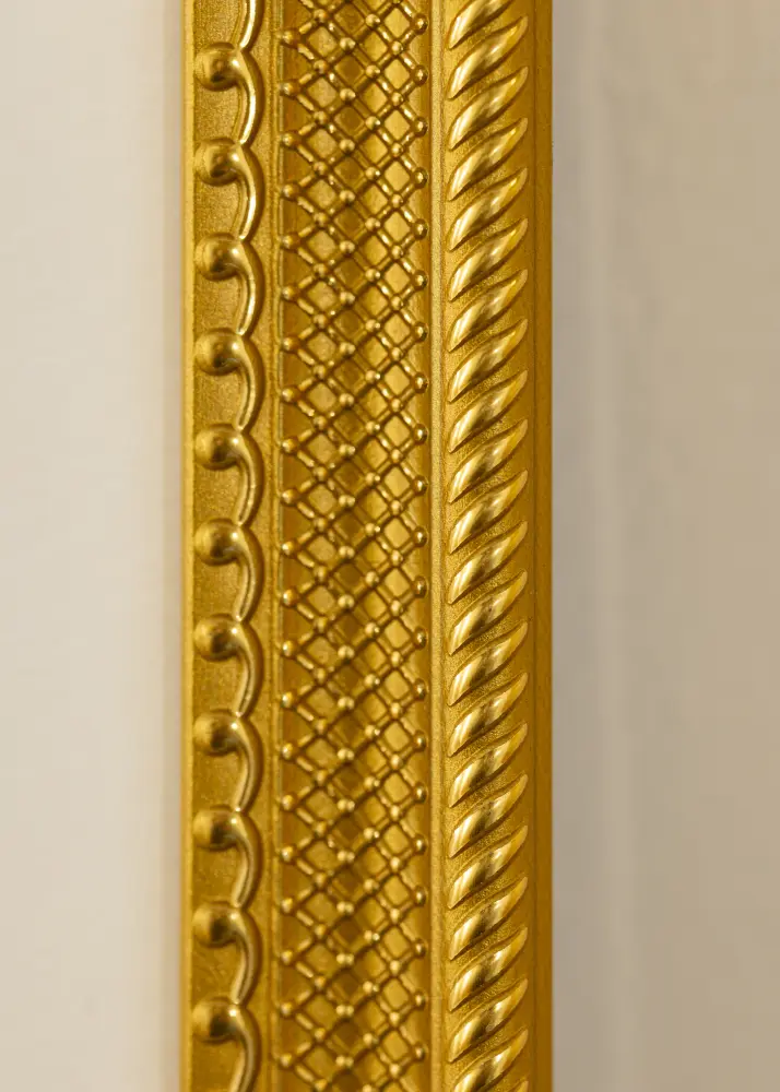 Okvir Lattice Zlato 60x80 cm - Paspartui Bijela 52x72 cm