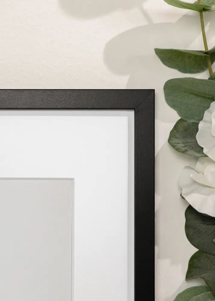 Okvir Trendy Crno 35x50 cm - Paspartu Bijelo 10x15 inches