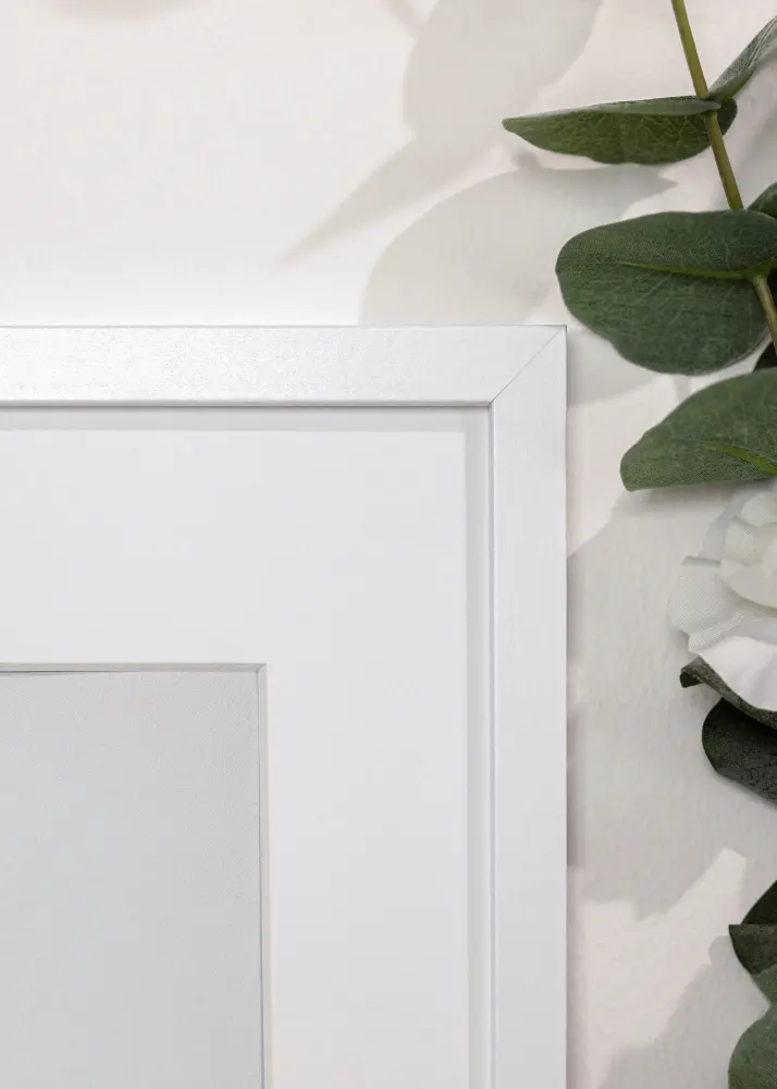 Okvir Trendy Bijelo 15x20 cm - Paspartu Bijelo 4x5 inches