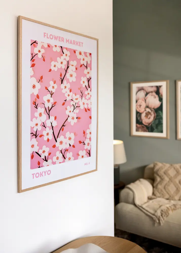 Okvir Tanak Hrast 13x18 cm - Paspartu Bijelo 9x13 cm