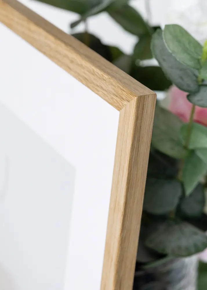 Okvir Edsbyn Hrast 24x30 cm - Paspartu Bijelo 7x9 inches