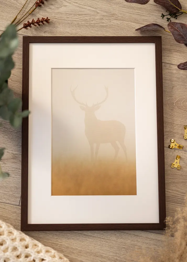 Okvir Modern Orah 60x90 cm - Paspartui Bijela 40x70 cm