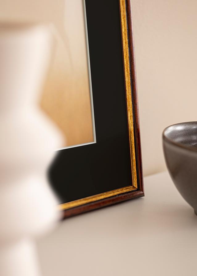 Okvir Horndal Smeđa 45x60 cm - Paspartu Crno 30x45 cm