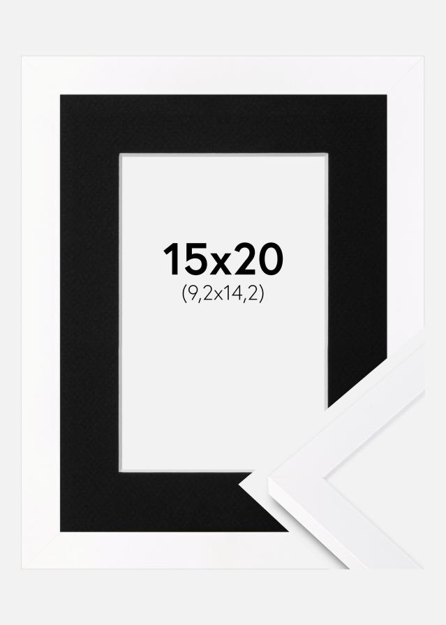 Okvir Selection Bijelo 15x20 cm - Paspartu Crno 4x6 inches