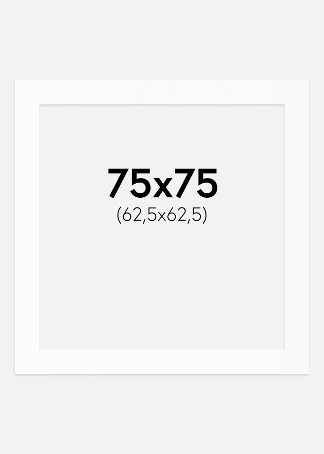Paspartu Bijeli Standard (Bijela Jezgra) 75x75 cm (62,5x62,5)