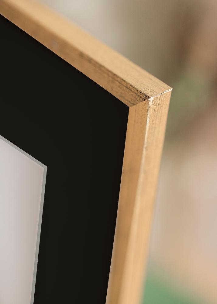 Okvir Galant Zlato 30x40 cm - Paspartu Crno 18x27 cm