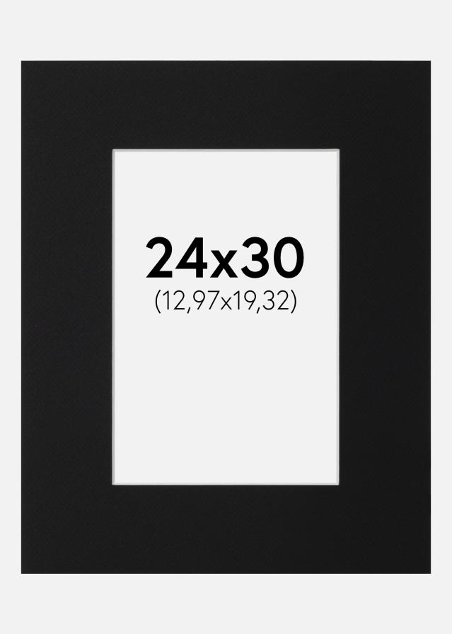 Paspartu Crni Standard (Bijela Jezgra) 24x30 cm (12,97x19,32)