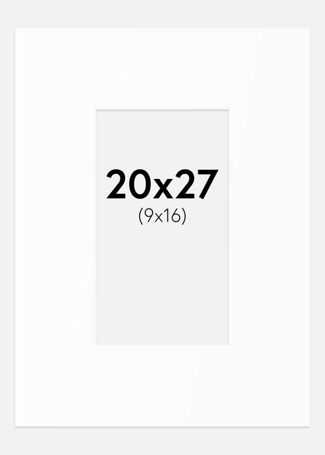 Paspartu Bijeli Standard (Bijela Jezgra) 20x27 cm (9x16)