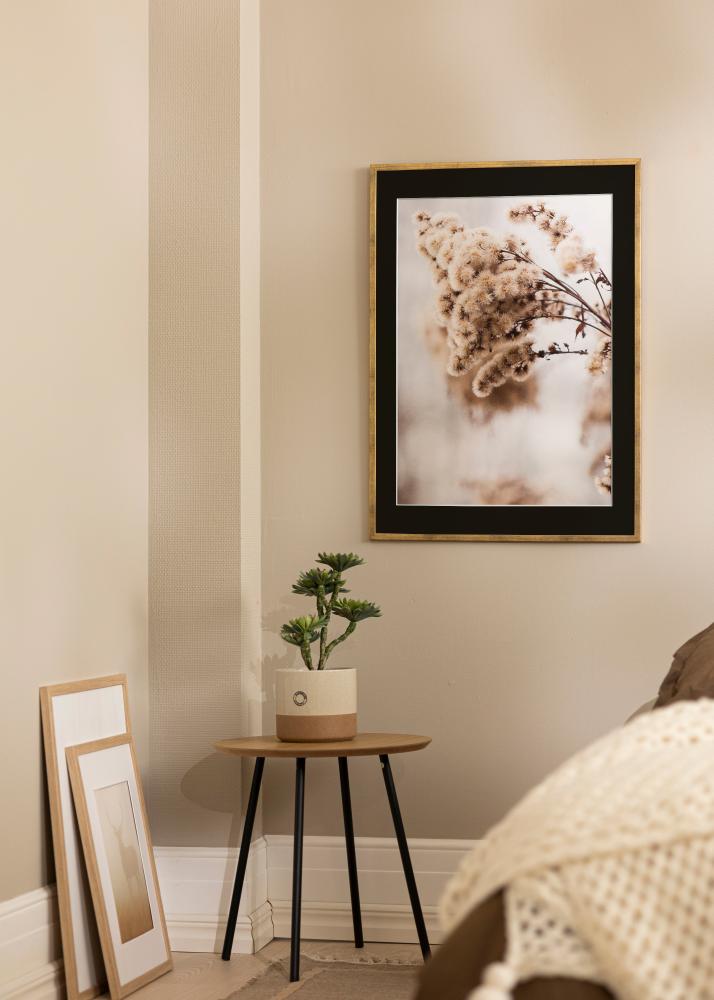 Okvir Galant Zlato 30x40 cm - Paspartu Crno 18x27 cm