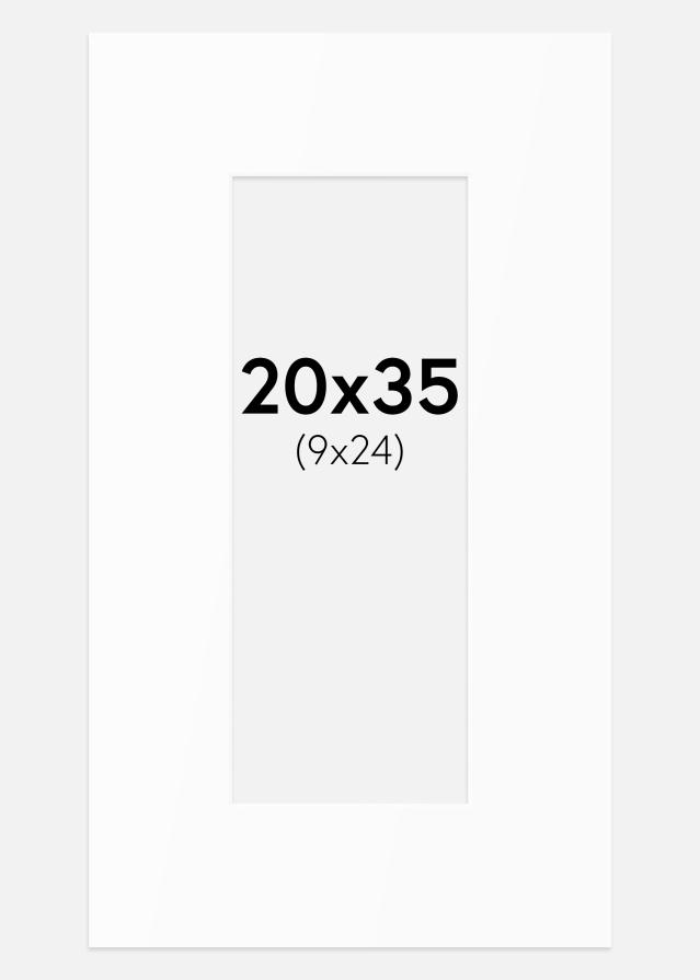 Paspartu Bijeli Standard (Bijela Jezgra) 20x35 cm (9x24)