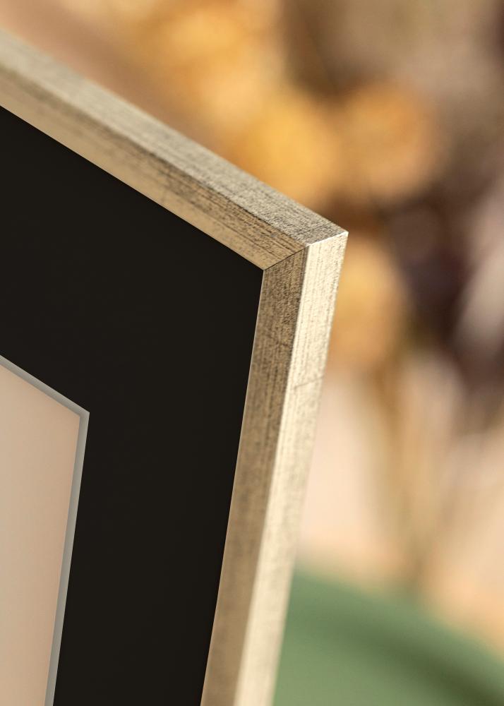 Okvir Galant Srebro 30x40 cm - Paspartu Crno 18x27 cm