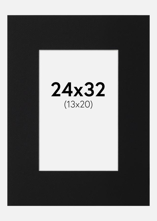 Paspartu Crni Standard (Bijela Jezgra) 24x32 cm (13x20)