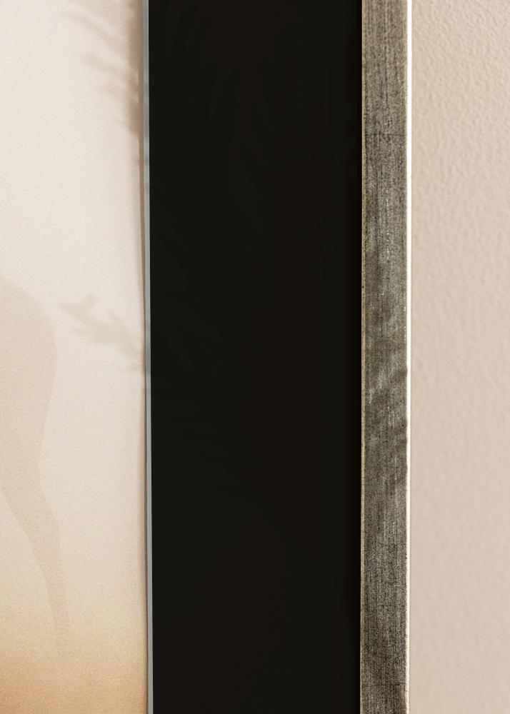 Okvir Galant Srebro 30x40 cm - Paspartu Crno 18x27 cm