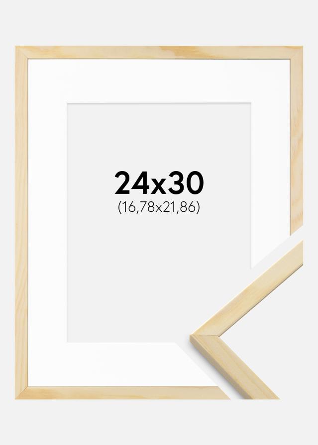 Okvir Galant Bor 24x30 cm - Paspartu Bijelo 7x9 inches