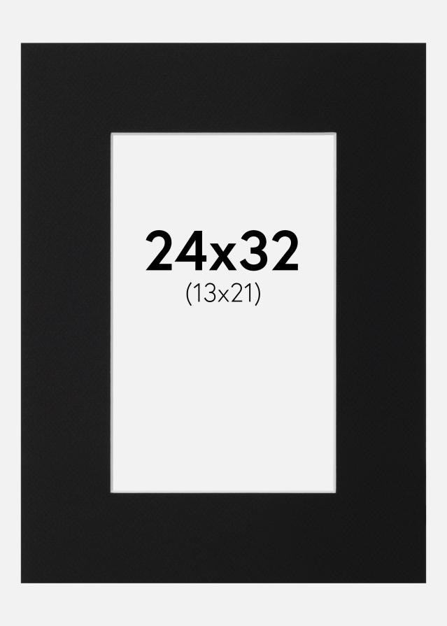 Paspartu Crni Standard (Bijela Jezgra) 24x32 cm (13x21)