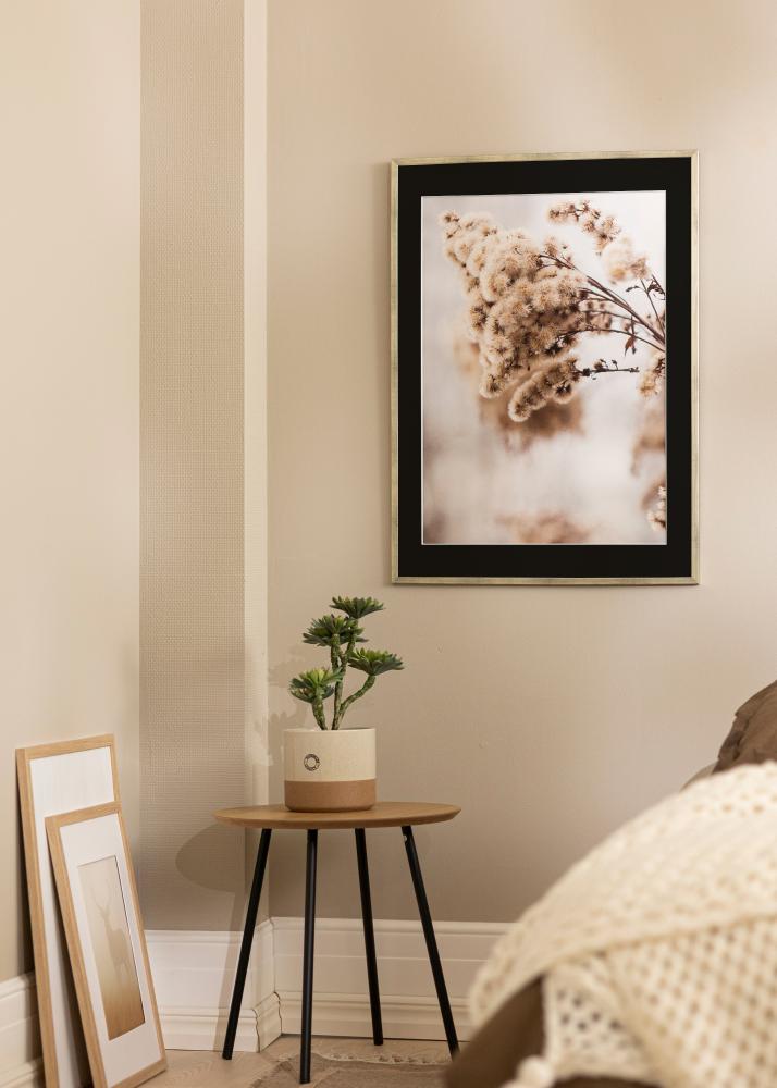 Okvir Galant Srebro 30x40 cm - Paspartu Crno 18x27 cm