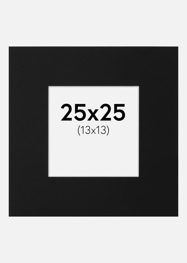 Paspartu Crni Standard (Bijela Jezgra) 25x25 cm (13x13)