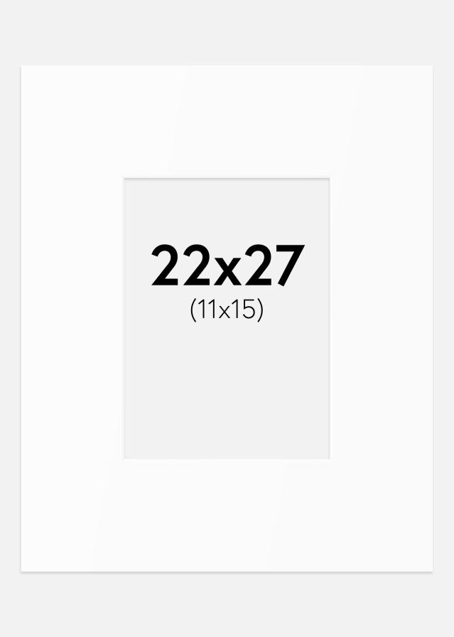 Paspartu Bijeli Standard (Bijela Jezgra) 22x27 cm (11x15)