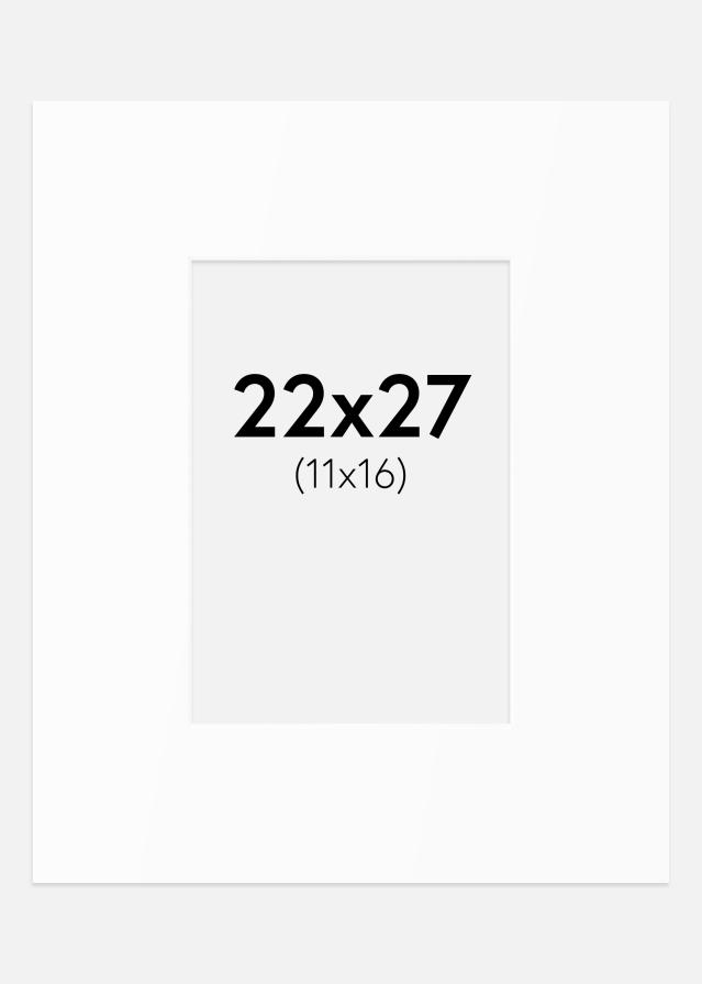 Paspartu Bijeli Standard (Bijela Jezgra) 22x27 cm (11x16)