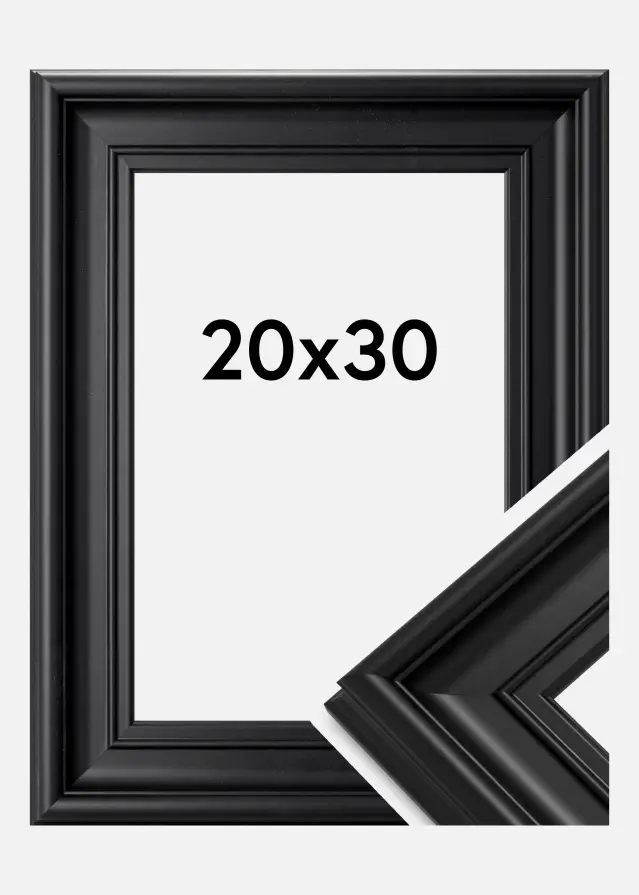 Okvir Mora Premium Akrilno staklo Crno 20x30 cm