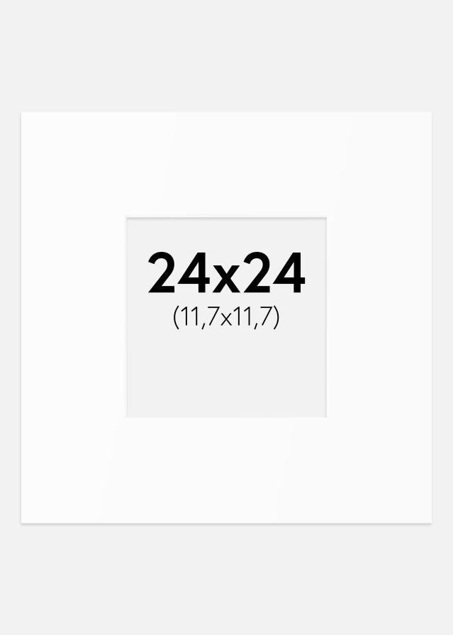 Paspartu Bijeli Standard (Bijela Jezgra) 24x24 cm (11,7x11,7)