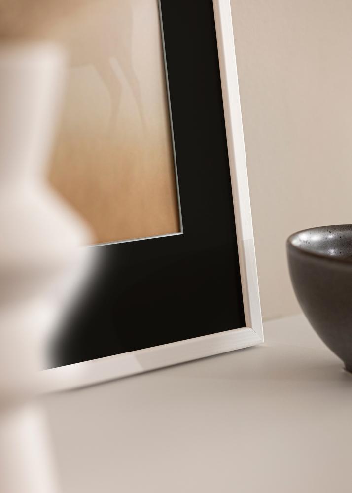 Okvir Galant Bijelo 50x60 cm - Paspartu Crno 14x18 inches