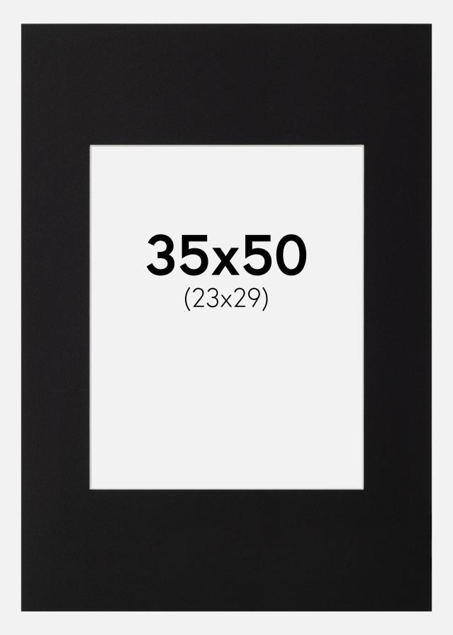 Paspartu Canson Crno Bijeli unutarnji rub 35x50 cm (23x29)