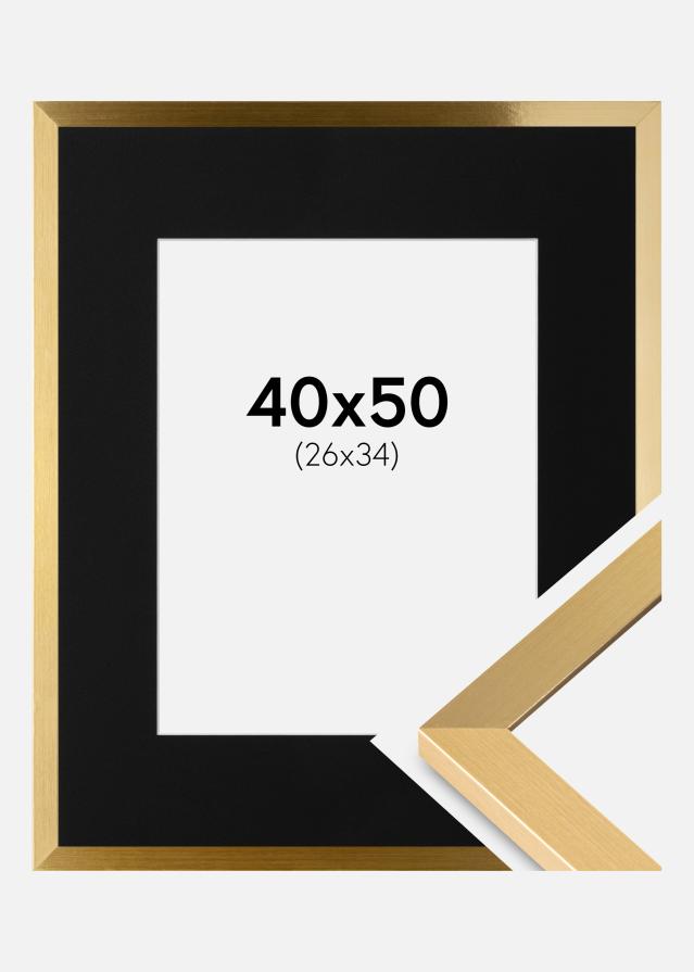 Okvir Selection Zlato 40x50 cm - Paspartu Crno 27x35 cm