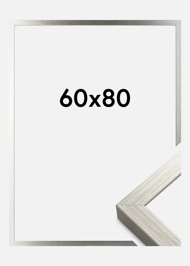 Okvir Falun Akrilno staklo Srebro 60x80 cm