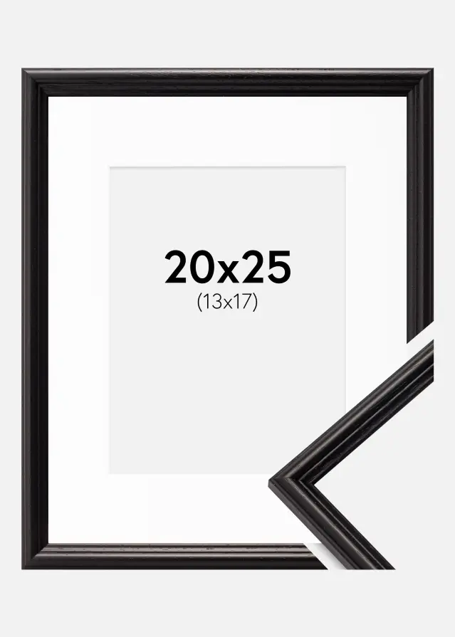 Okvir Horndal Crno 20x25 cm - Paspartu Bijelo 14x18 cm