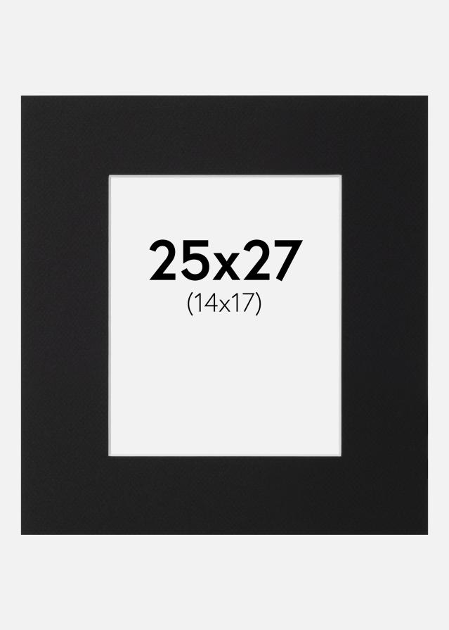 Paspartu Crni Standard (Bijela Jezgra) 25x27 cm (14x17)