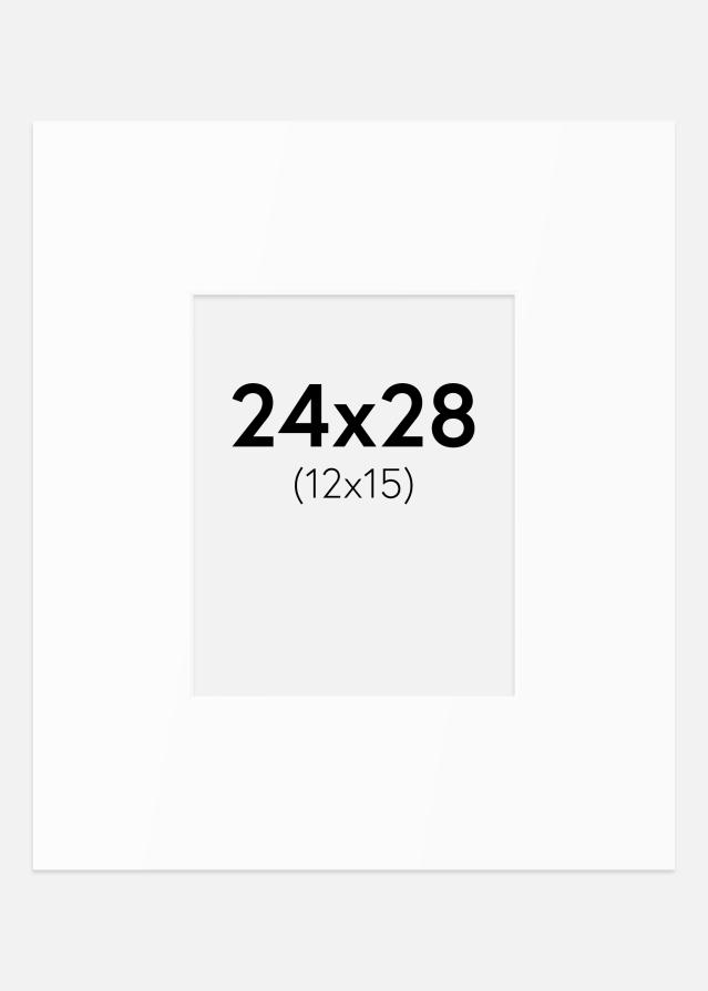 Paspartu Bijeli Standard (Bijela Jezgra) 24x28 cm (12x15)