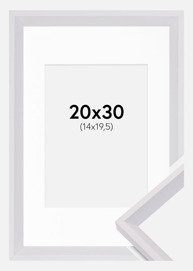 Okvir Globe Bijelo 20x30 cm - Paspartu Bijelo 15x21 cm (A5)