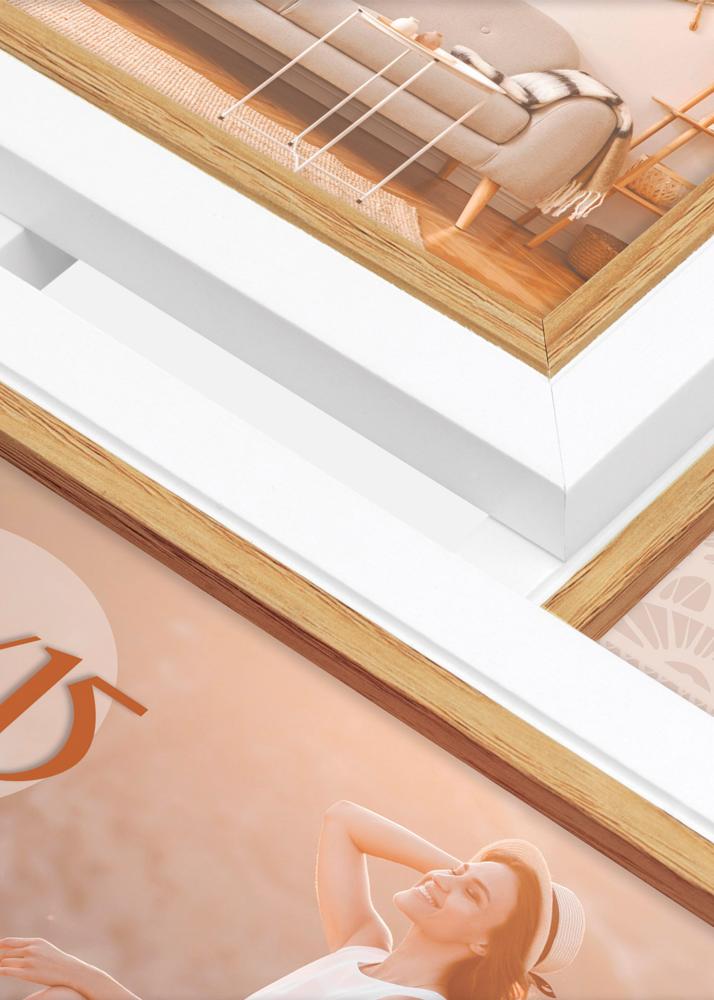 Ayas 4Q Okvir za kolaž Bijelo - 4 Slike