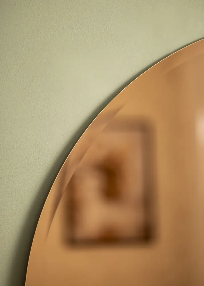 KAILA Okruglo Ogledalo Rose Gold Deluxe 90 cm Ø