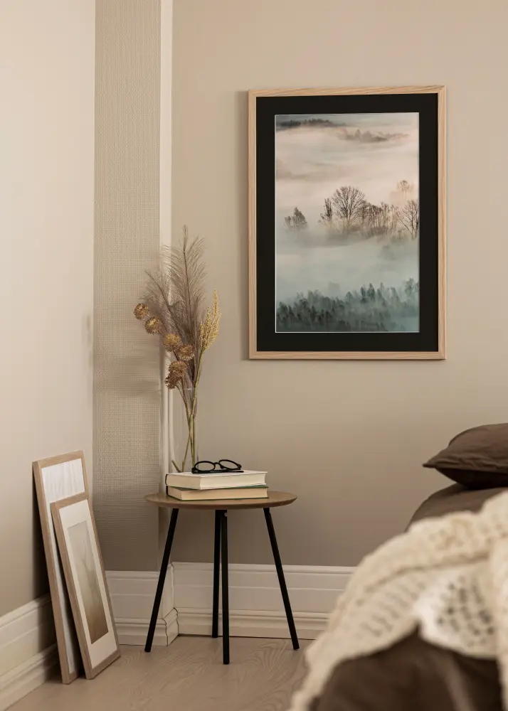 Okvir Oak Wood 35x50 cm - Paspartu Crno 24x30 cm