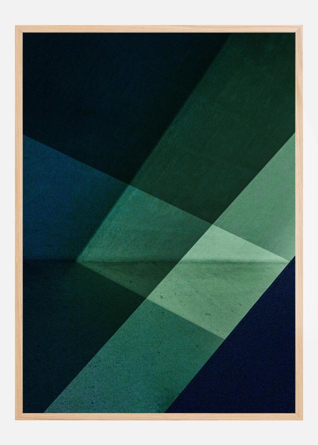 Green & Blue Graphic Plakat