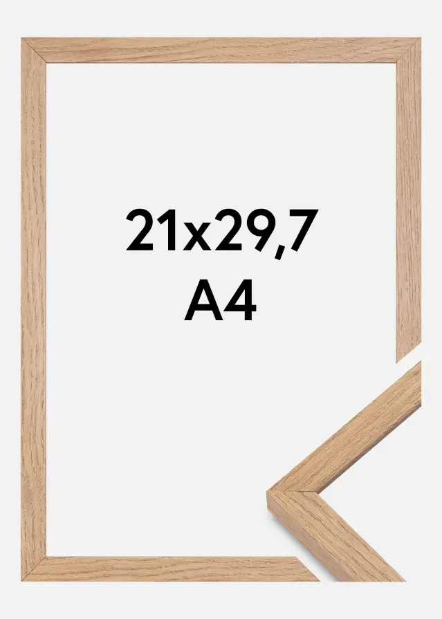 Okvir Montgomery Mat Antirefleksno staklo Hrast 21x29,7 cm (A4)