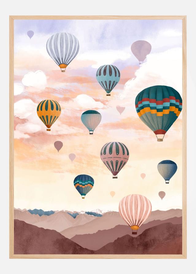 Airballoon Sky Poster