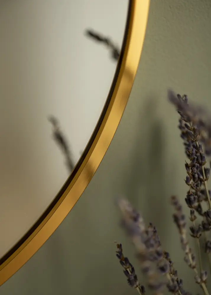 KAILA Okruglo Ogledalo Edge Gold 40 cm Ø