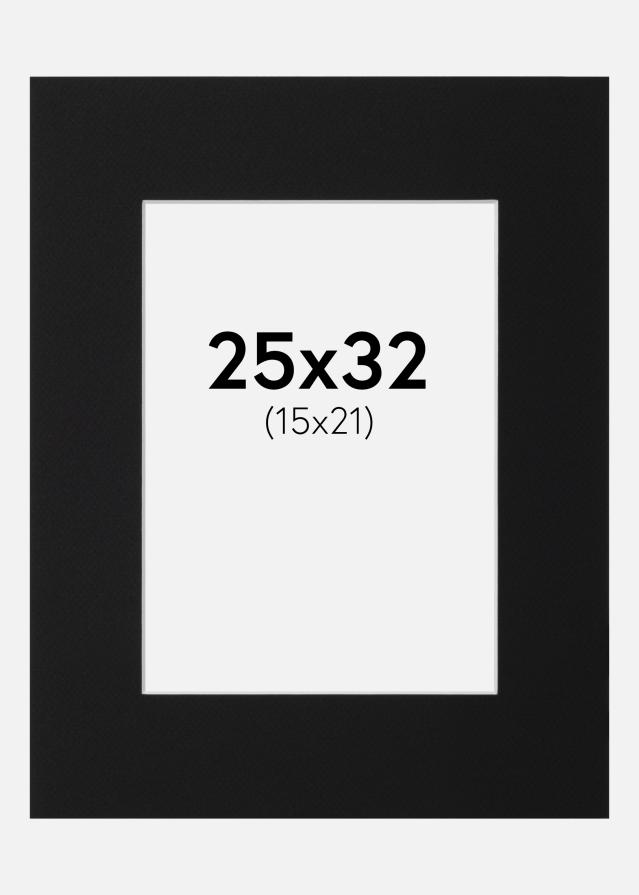 Paspartu Crni Standard (Bijela Jezgra) 25x32 cm (15x21)