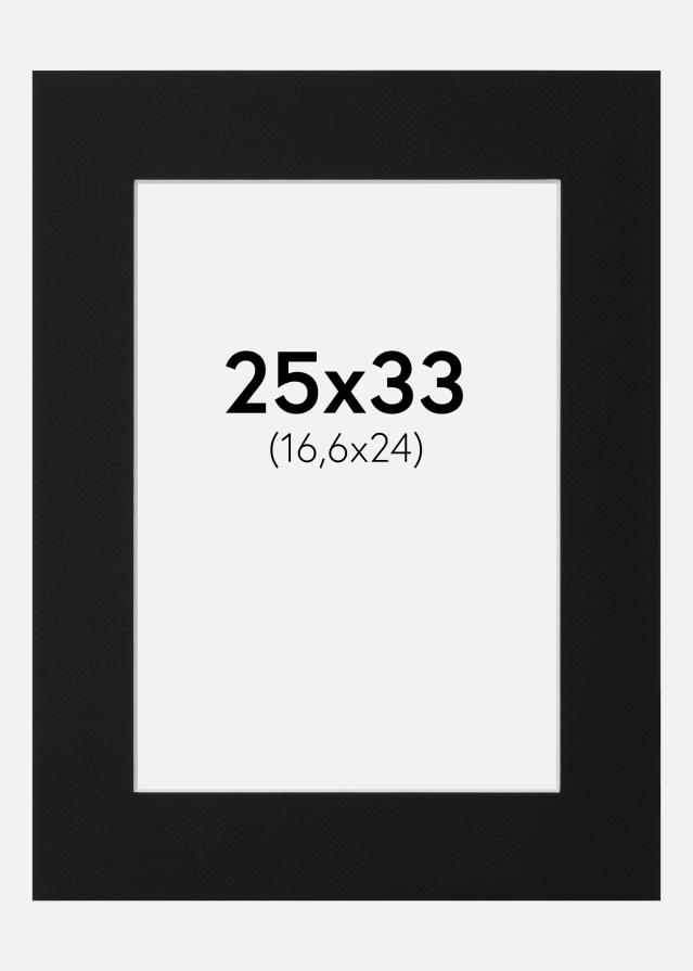 Paspartu Crni Standard (Bijela Jezgra) 25x33 cm (16,6x24)