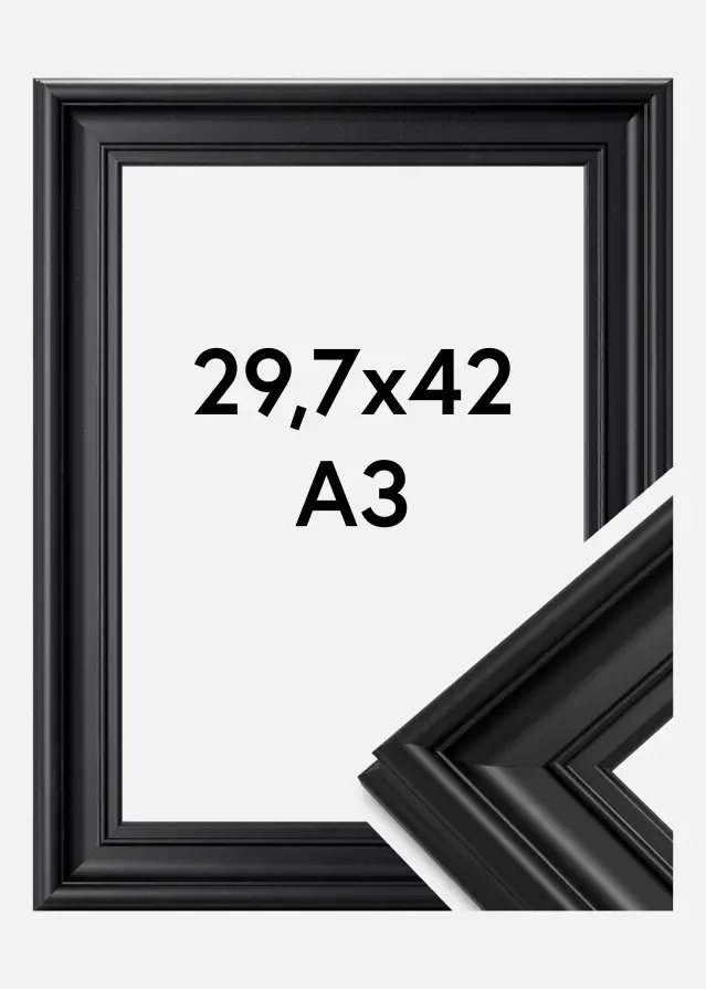 Okvir Mora Premium Crno 29,7x42 cm (A3)