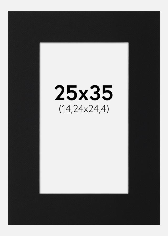 Paspartu Crni Standard (Bijela Jezgra) 25x35 cm (14,24x24,4)