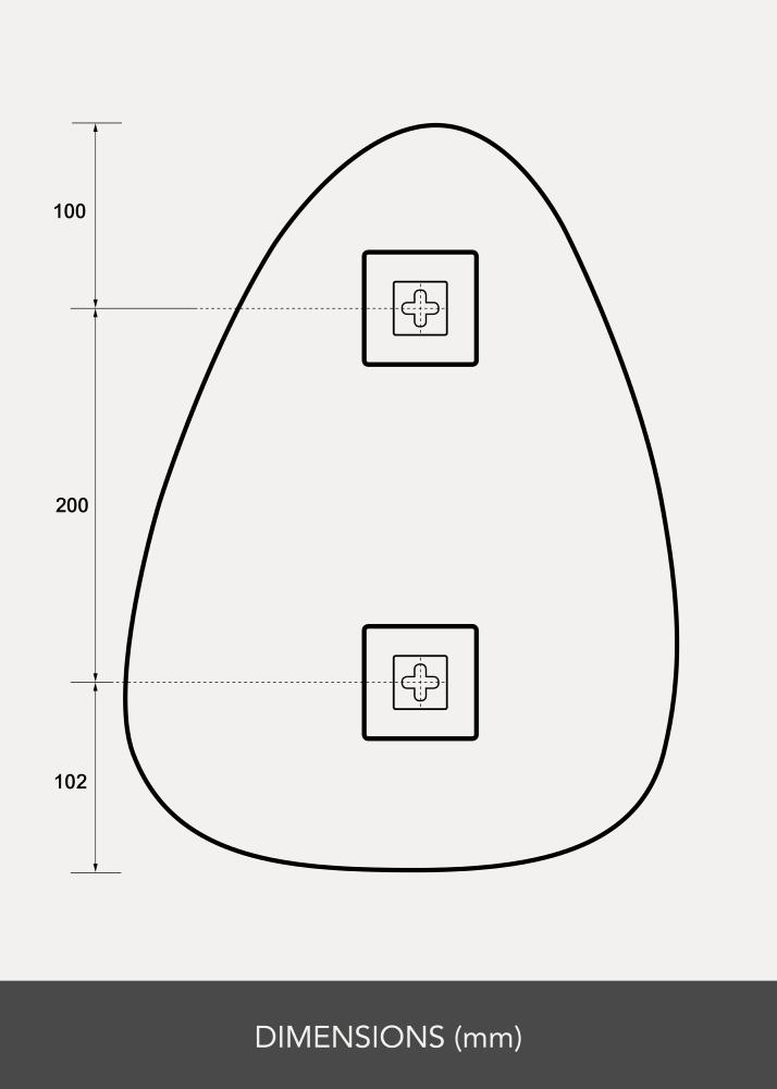 KAILA Ogledalo Shape I 30x40 cm