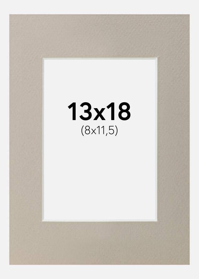 Paspartu Biserno siva 13x18 cm (8x11,5)