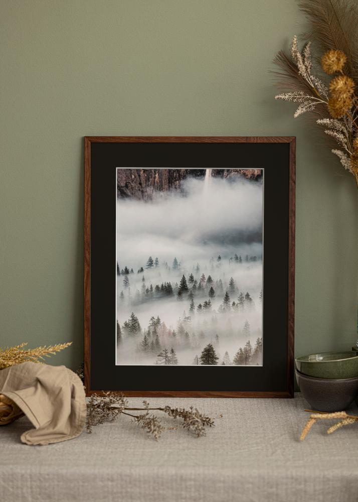 Okvir Galant Orah 40x50 cm - Paspartu Crno 12x16 inches