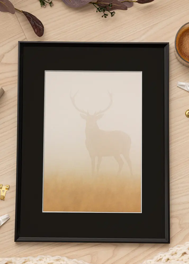 Okvir Desire Crno 40x50 cm - Paspartu Crno 27,5x37 cm
