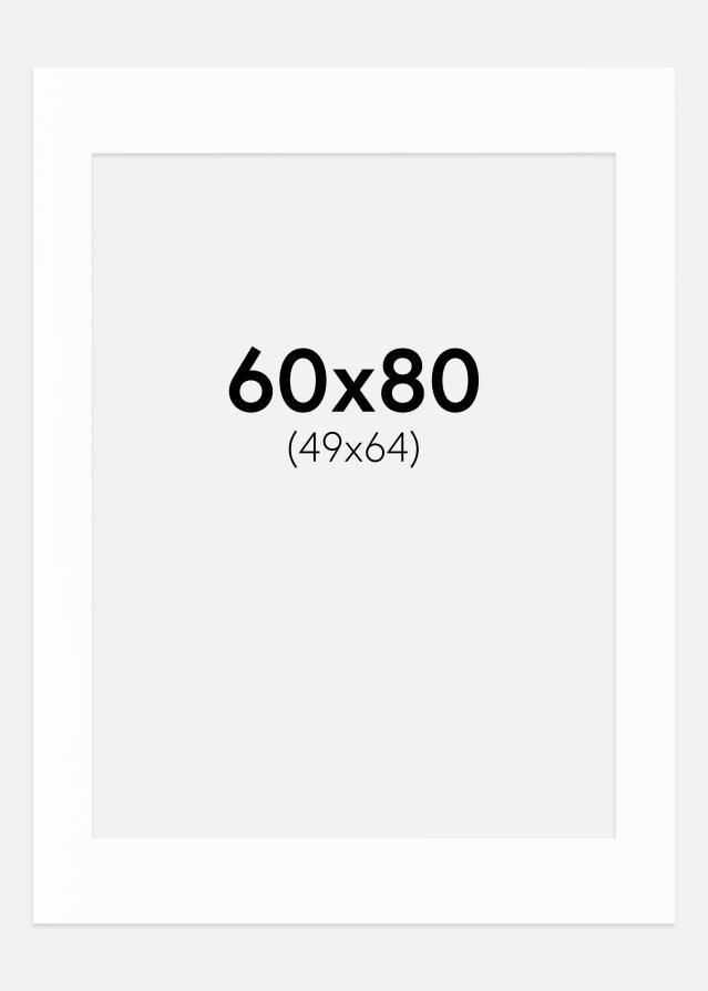 Paspartu Canson Bijelo Bijeli unutarnji rub 60x80 cm (49x64)