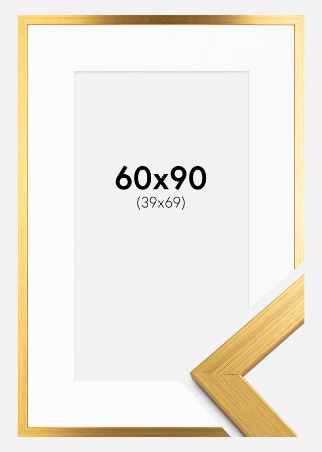 Okvir Gold Wood 60x90 cm - Paspartu Bijelo 40x70 cm